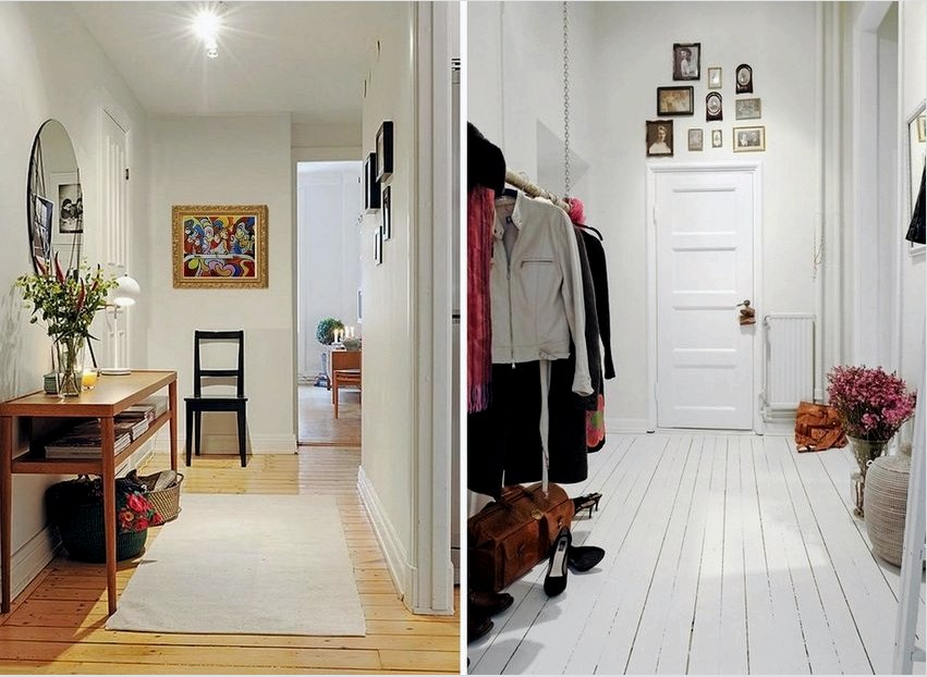 A folyosón lévő fa padló eredeti jellegét és kényelmét nyújtja a belső terekben