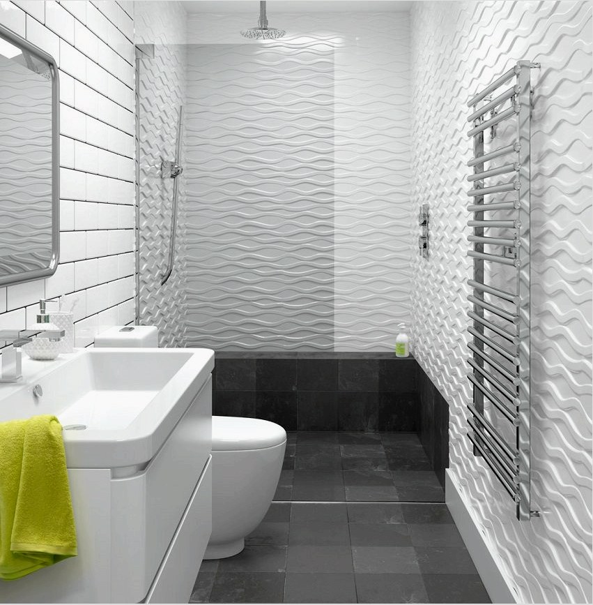 A fürdőszoba és a WC kombinálásával meglehetősen tágas szobát kaphat