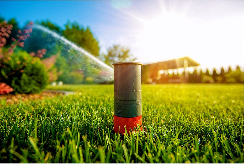 A vízpermet tartománya a sprinklerberendezés nyomásától függ