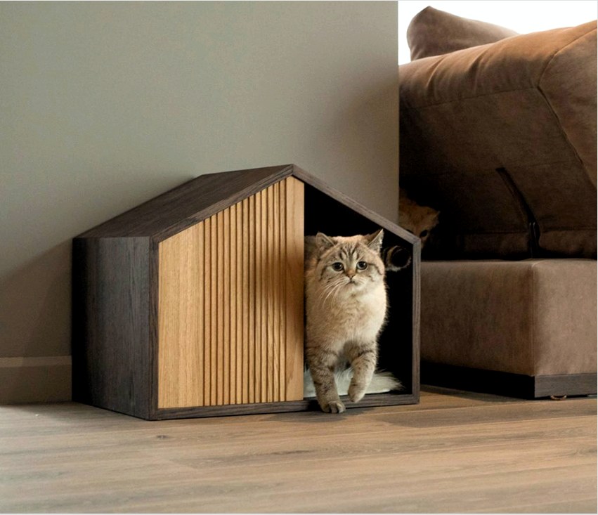 A macskaházak formája és konfigurációja különféle lehet.