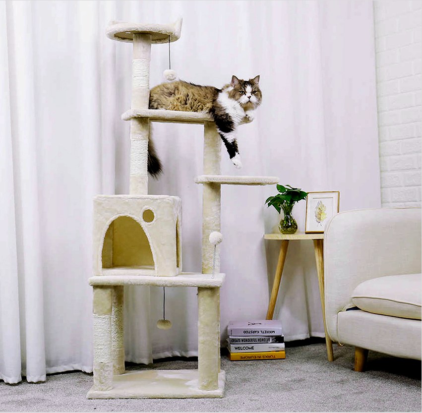 Az aktív játékos macskák imádni fogják a többrétegű házat