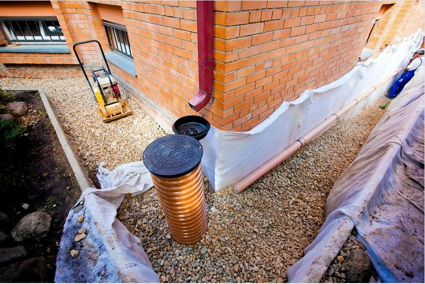Vízelvezető rendszer felépítése megvédi a ház alapját a talaj és a vihar által okozott erózióktól