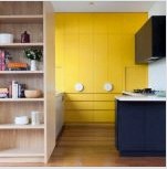 Sárga konyhák: tökéletes kombináció napos belső terekben