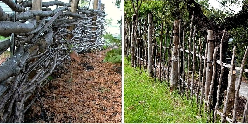 A faágaktól való kerítés nem drága
