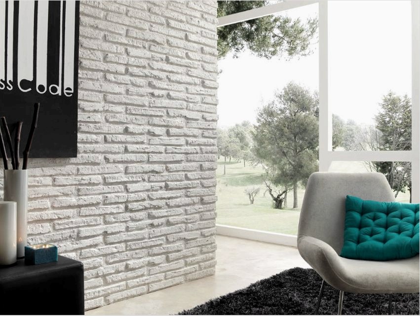 A gipszpolimer kompozícióból készült dekoratív kő egyedi anyag, ideális belső és külső dekorációhoz