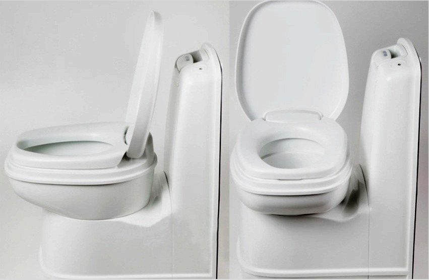 A tőzeg-WC-k kompaktsága lehetővé teszi mind tágas, mind kis helyiségekbe történő felszerelést