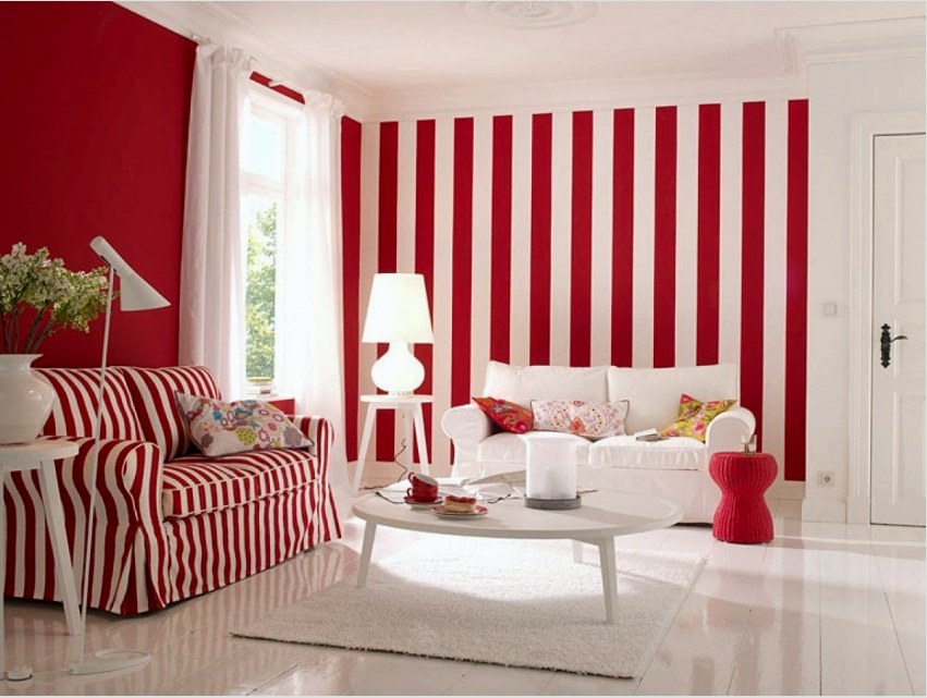 Fontos figyelembe venni, hogy a vörös szín használata a nappali szoba díszítésére nem alkalmas minden típusú ember számára