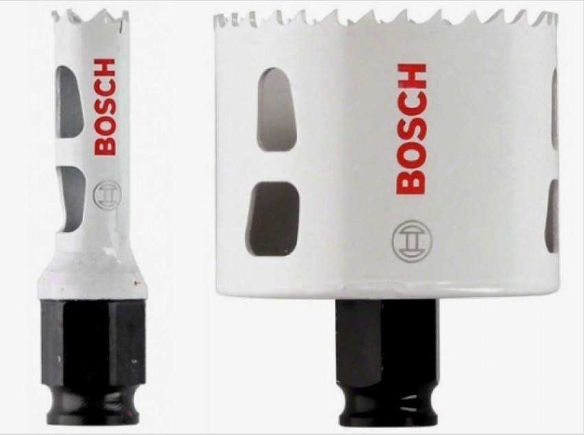 A Bosch koronák bimetálból készülnek, vagyis két fémből készülnek 