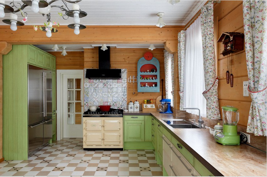A rövid konyhai függöny egyaránt jól néz ki mind városi lakásban, mind vidéki házban