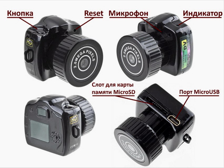 Az eszköz egy egyszerű mini-kamera a videó megfigyeléshez