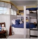 Gyerek emeletes ágy: ötletek egy hangulatos sarok létrehozásához