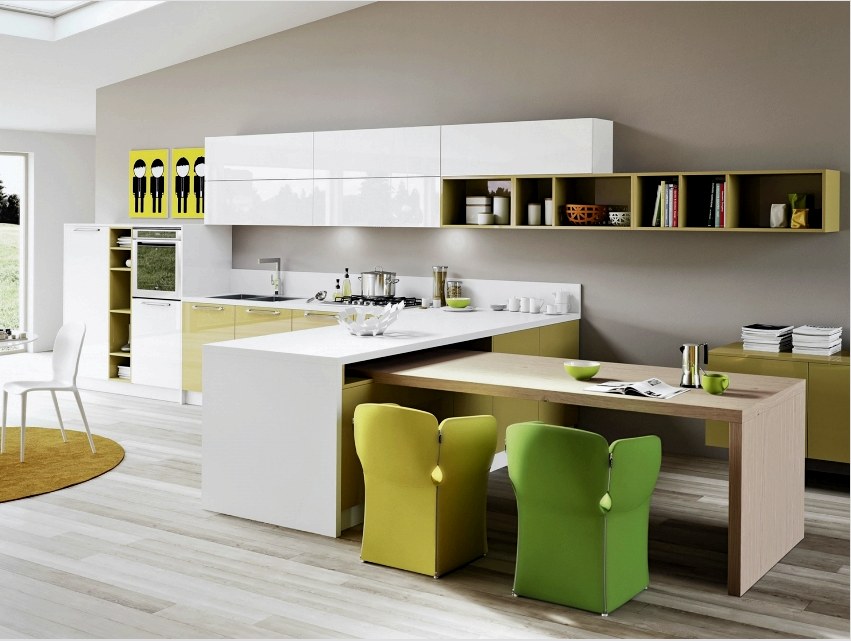 A minimalista stílusú konyhabútorokat megkülönbözteti a kényelem és a funkcionalitás.