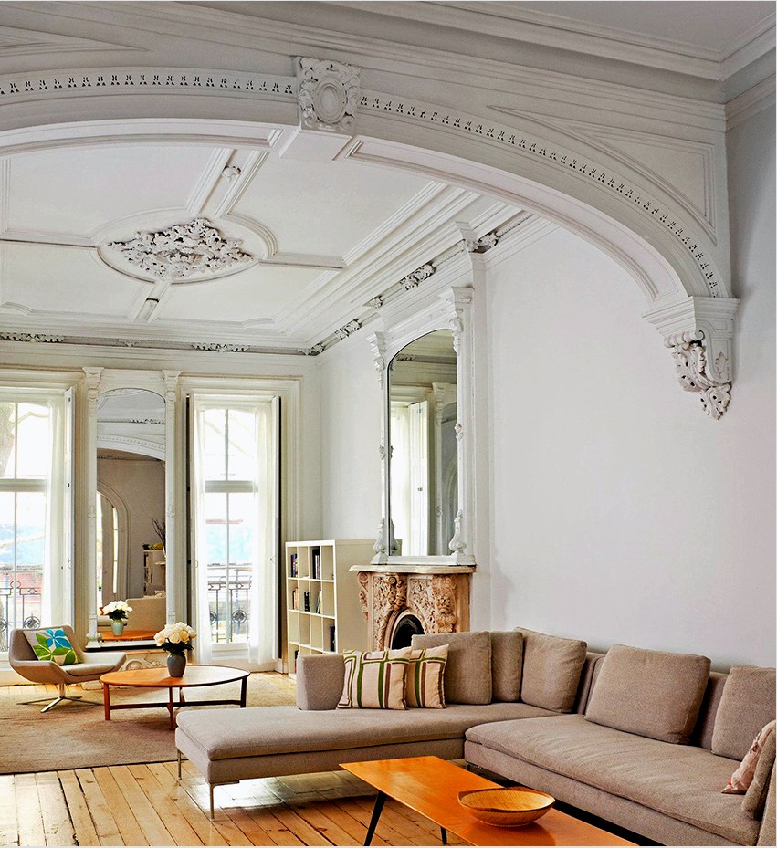 A gipsz dekoráció bármely szobát elegáns és látványossá tehet