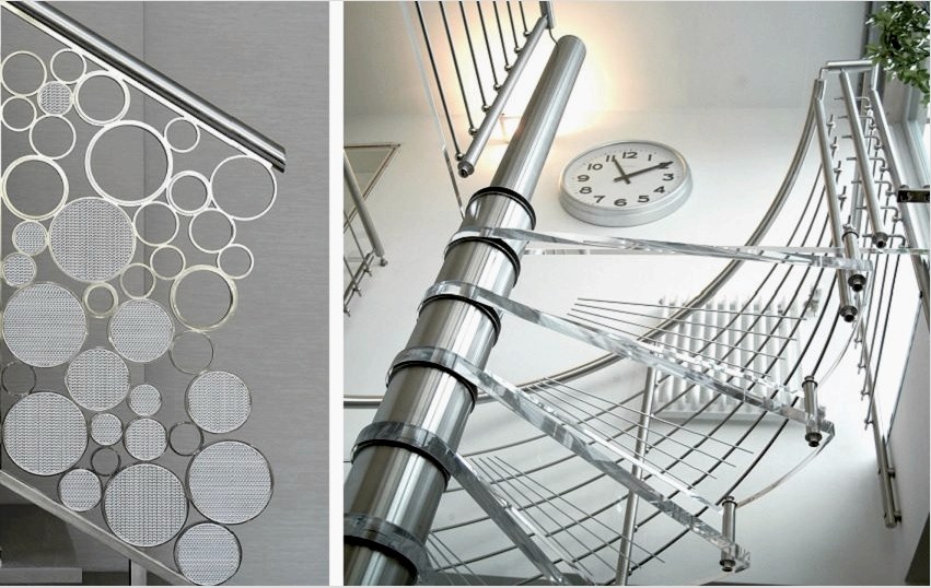 A stílusos rozsdamentes acél lépcsők tökéletesen illeszkednek a modern belső térbe