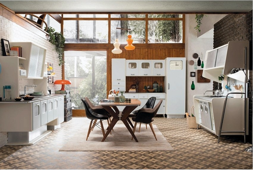 A konyha padlójának megválasztása sok tényezőtől függ: költségvetéstől, működési feltételektől és maga a szoba jellemzőitől