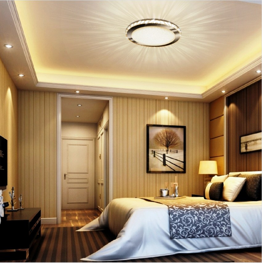 LED-es csillárok a hálószobában - egy biztos módja annak, hogy romantikus légkört hozzon létre