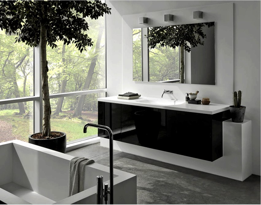 A skandináv stílusú fürdőszobának kissé szigorúnak és minimálisnak kell lennie.