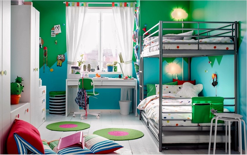 Az IKEA bútorok funkcionalitása ideális lehetőséget kínál egy gyermekszoba kialakításához