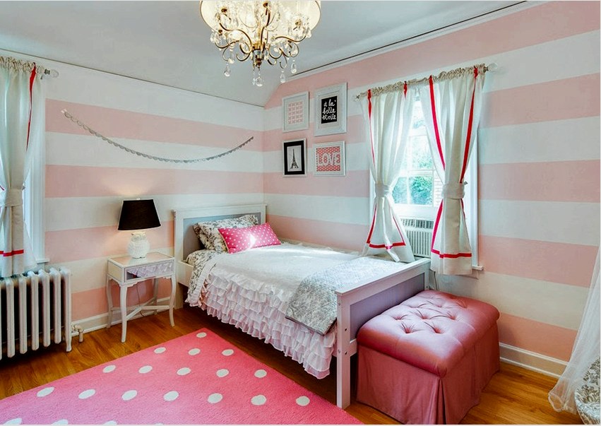 Pasztell színek - lágy rózsaszín, őszibarack, világos bézs, békés, nyugodt légkört teremthetnek a szobában