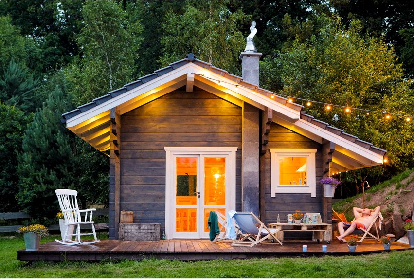 Leggyakrabban a kisméretű házak használhatók nyaralókként a természetben való kikapcsolódáshoz