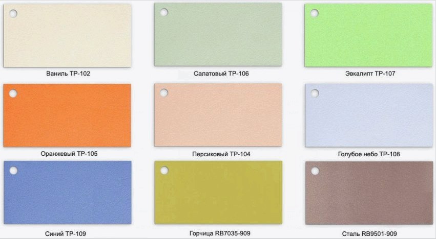 Különböző színválaszték a matt műanyag fali panelekhez