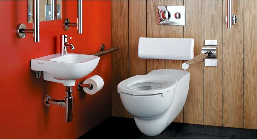 Falra szerelhető WC beszereléssel: a WC-k gyönyörű elrendezése