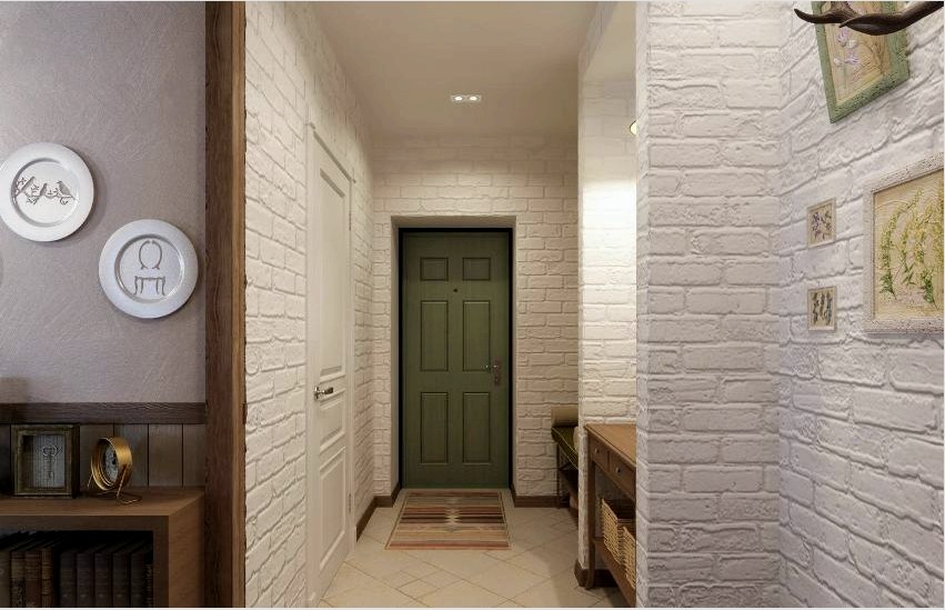 Sokkal jobb egy kis folyosót megtervezni a loft stílusban, élénk színekkel