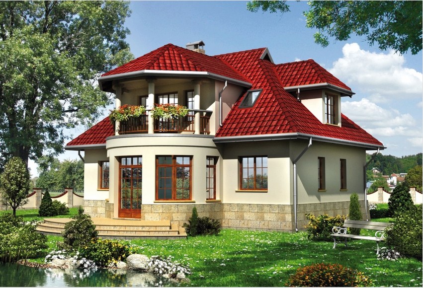 Kis mérete ellenére a 7x7 méter méretű ház kényelmes feltételeket képes biztosítani az állandó tartózkodáshoz