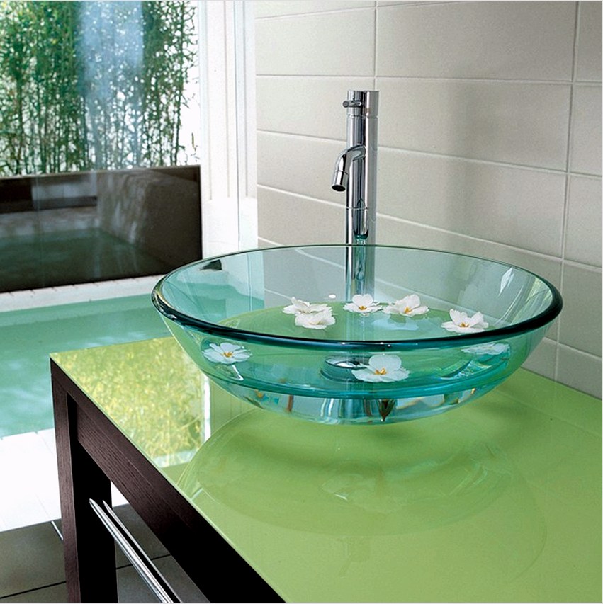 A fürdőszoba mosogatói porcelánból, fajanszból, kerámiaból, üvegből, fémből, kőből készülnek