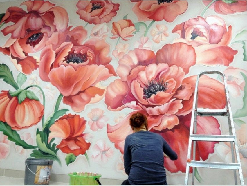 A művészeti festészet segítségével bármilyen képet a falra felvihet