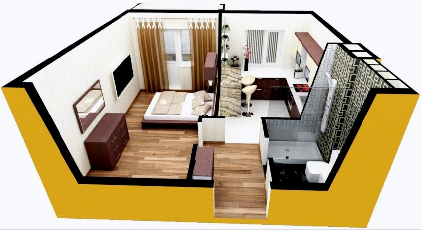 A lakás tervezése nemcsak a bútorok elrendezésének, a színsémák és a faldekoráció meghatározását segíti elő, hanem lehetővé teszi az aljzatok, csapok és fényforrások helyes elhelyezkedését is.