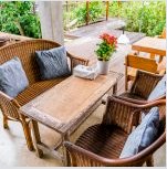 Kerti bútorok nyári rezidenciához: a weboldal stílusos kialakítása