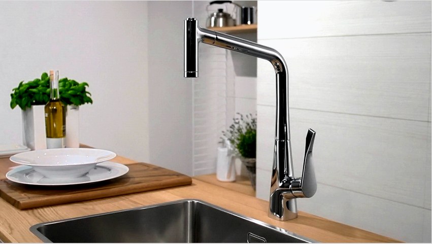 Kihúzható öntözésű konyhai csaptelepek rögzíthetők a mosogatóhoz, a munkalaphoz és a falhoz