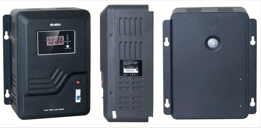 Fali feszültségstabilizátor SVEN AVR PRO LCD 5000