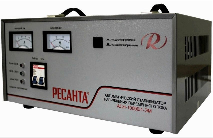A Resanta ASN-10000/1-EM váltakozó áramának automatikus feszültségstabilizátora