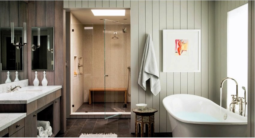A fürdőszoba fallapjai: belsőépítészeti módszer