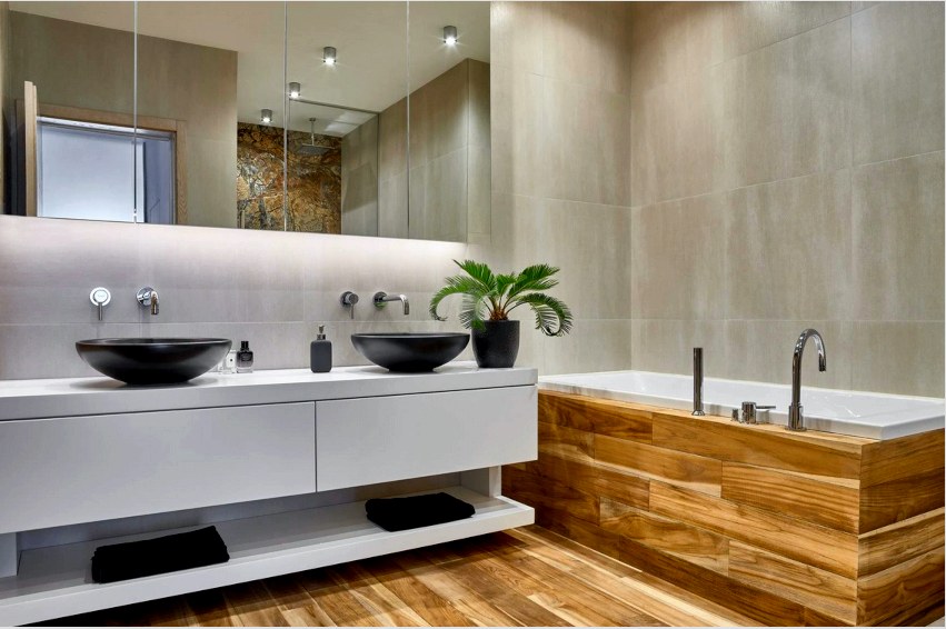 A legjobb minimalista fürdőszoba padlólap csempe vagy vízálló laminált