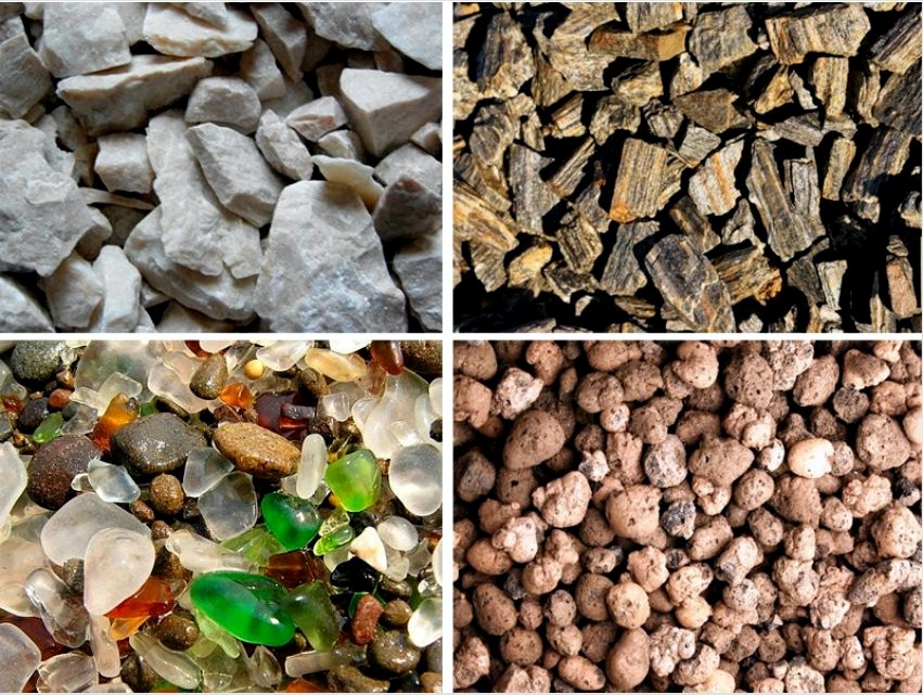 A gabion megtölthető gránit, bazalt, kvarcit, homokkő és más típusú kövekkel