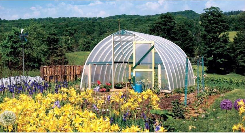 A műanyag csöves üvegházak egyre népszerűbbek a kertészek körében.