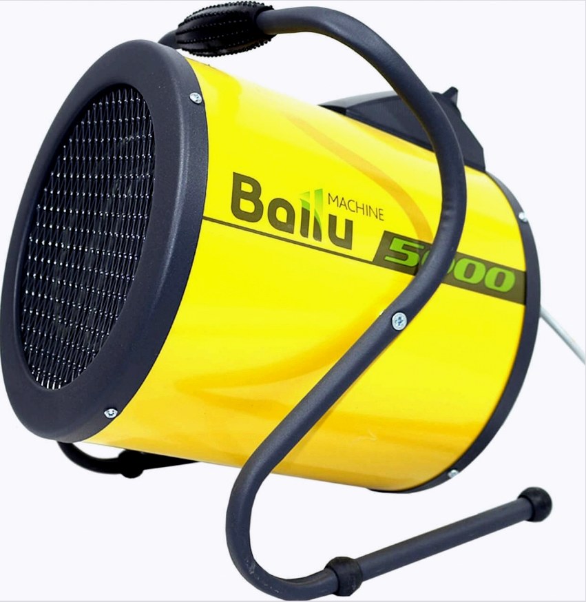 A Ballu BHP-P-5 hőpisztoly használható a beltéri levegő szárítására, például javítások során