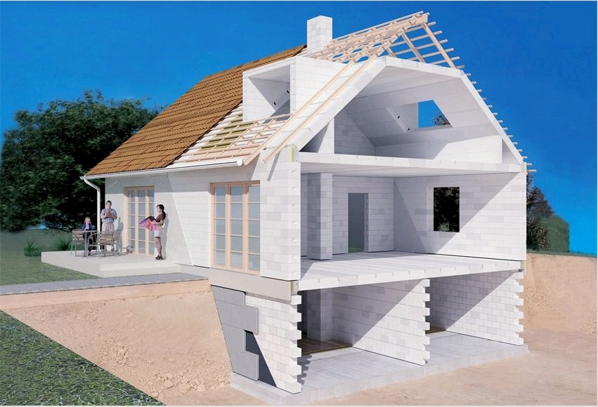 Habbeton blokkok házának 3D-s projektje