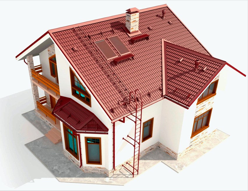 A tetőhidakat, létrákat és kerítéseket úgy tervezték, hogy megvédjék a tetőfedést a deformációtól.