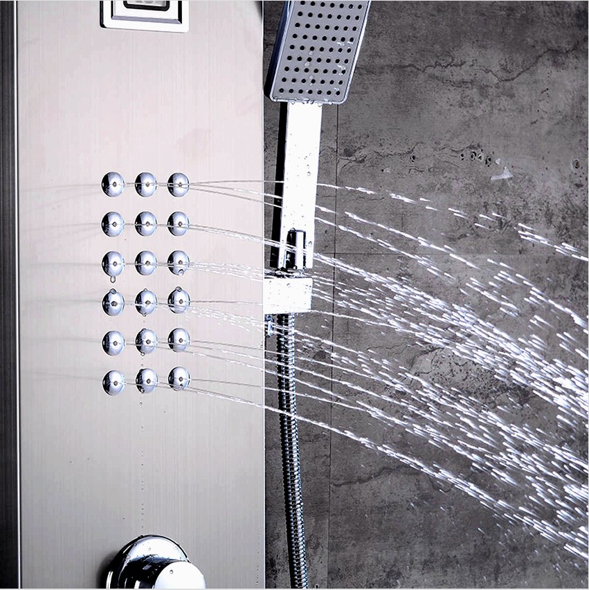 A zuhanypanelek olyan egység, amelybe fúvókák vannak felszerelve, valamint eltávolítható és helyhez kötött öntözőkanna