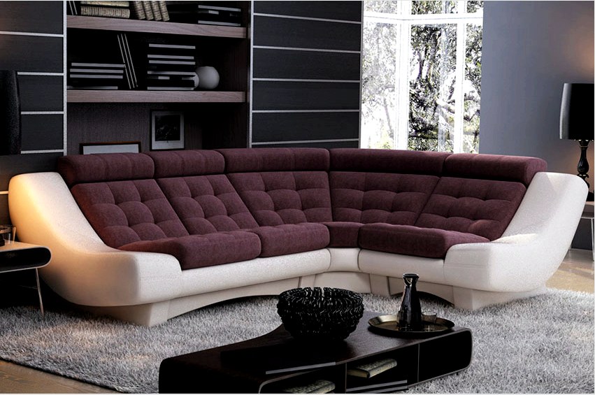 A sarok-kanapék egy kattintásos mechanizmussal megkülönböztethetők a modern és stílusos dizájnnal