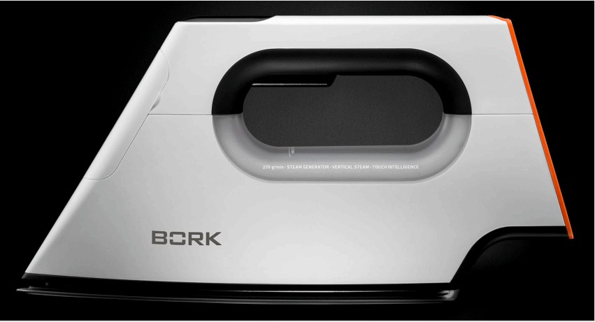 A ultramodern vasaló Bork I780 LED-es képernyővel rendelkezik, amely lehetővé teszi az eszköz gyors konfigurálását az adott szövettel való együttműködésre