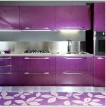 Lila konyha: lila hangulat a belső terekben