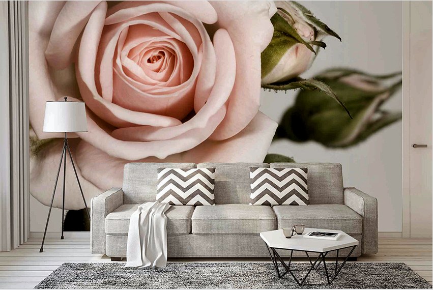 A rózsa képe a nappali falán lesz a belső hangsúly