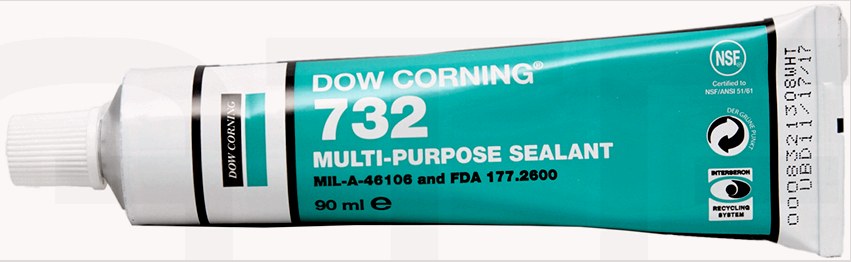 A Dow Corning szilikon tömítőanyag nem mérgező, rugalmas és ésszerűen rugalmas