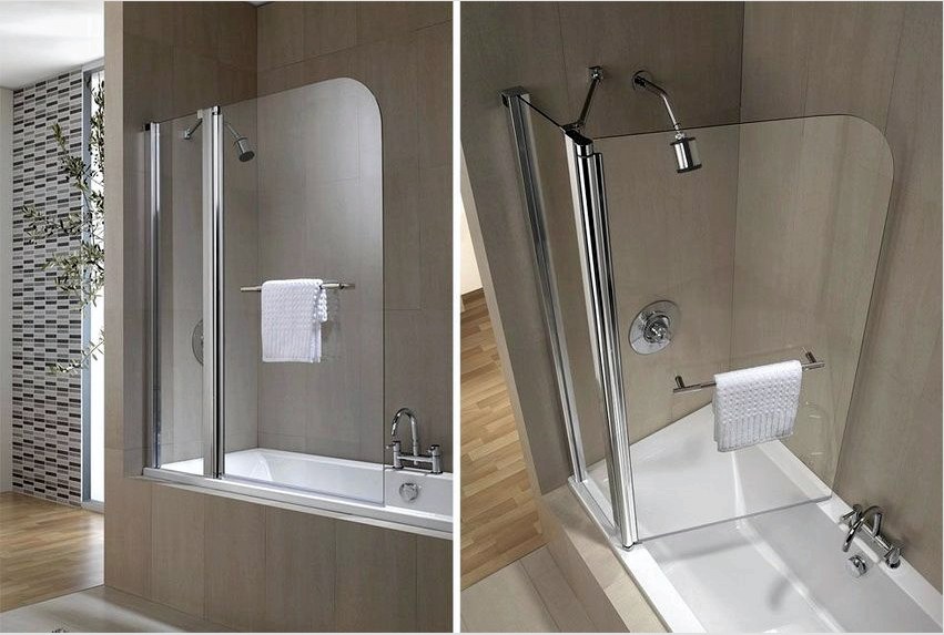 Keret nélküli üveg válaszfalak - a fürdőszoba legkényelmesebb lehetősége