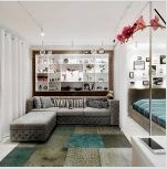 Nappali és hálószoba egy szobában: tértervezési ötletek